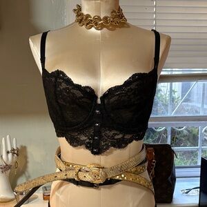 Elegant Black Lace Bra